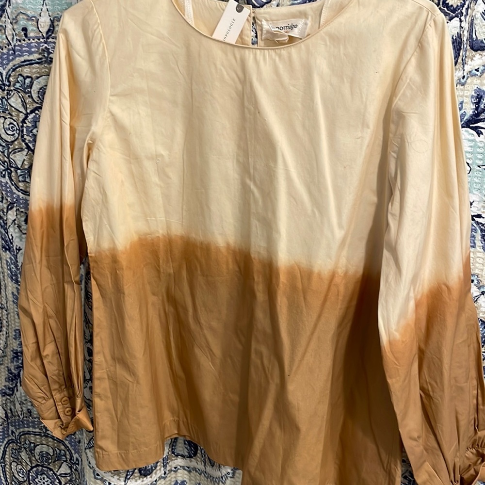 Anthropologie Tie-dyed blouse